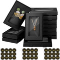 30 Pack Jewelry Gift Boxes, Christmas Gift Packaging Black