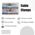 Kemcatui 2 Inch Conduit Clamp, Stainless Steel, 50 Pcs