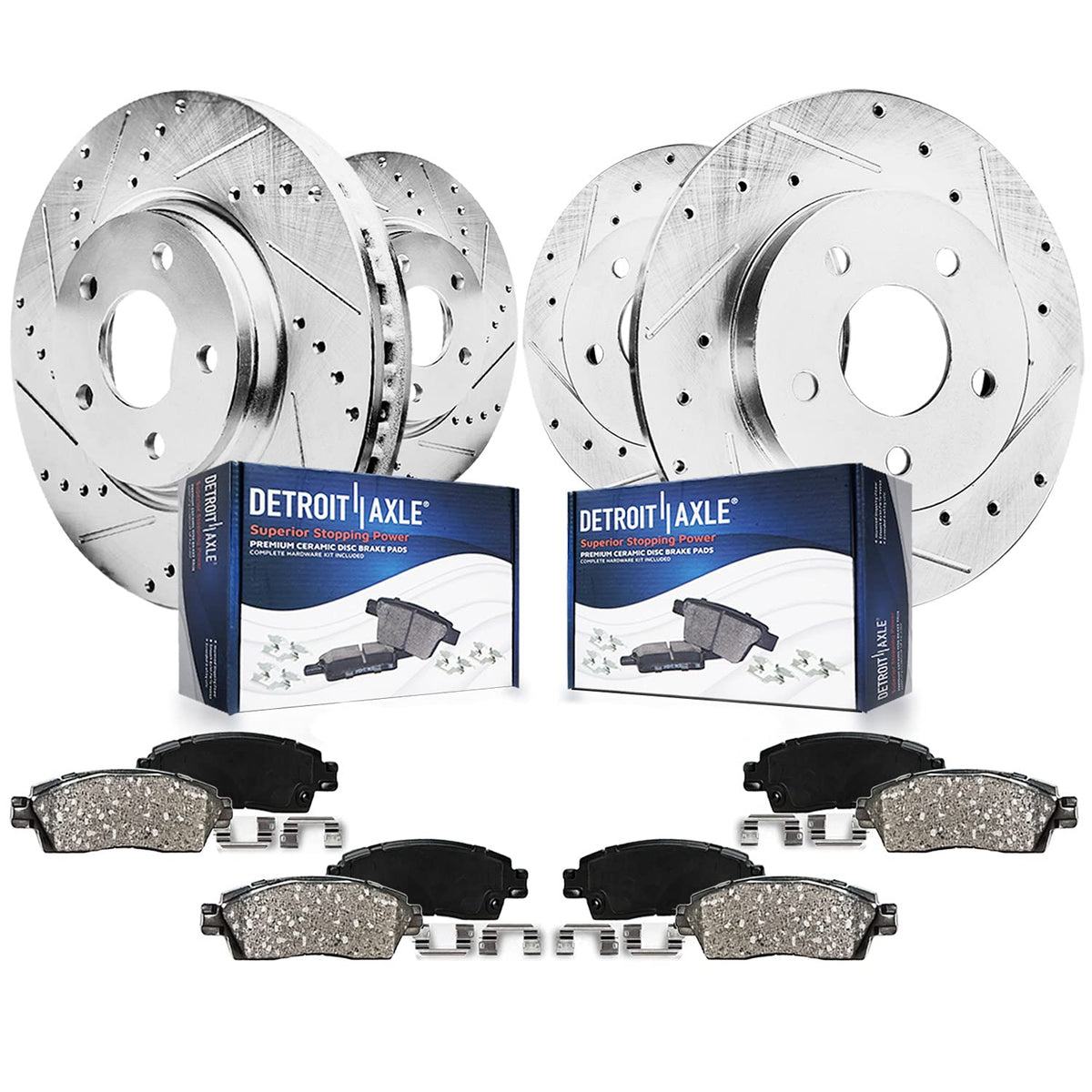 Front & Rear Brake Kit for 2003-2007 Honda Accord