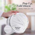 Mesh Pop Up Laundry Hamper Foldable Basket 2-Pack
