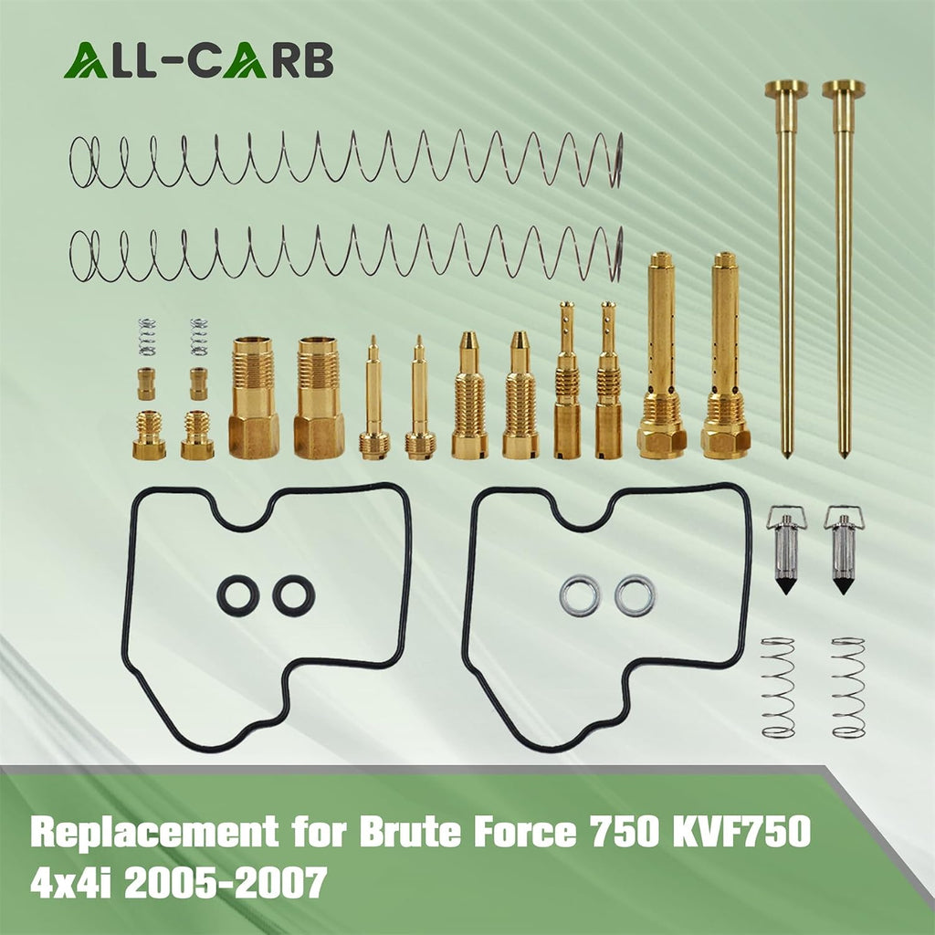 ALL-CARB Carb Carburetor Repair Kit Replacement for Kawasaki Brute Force750