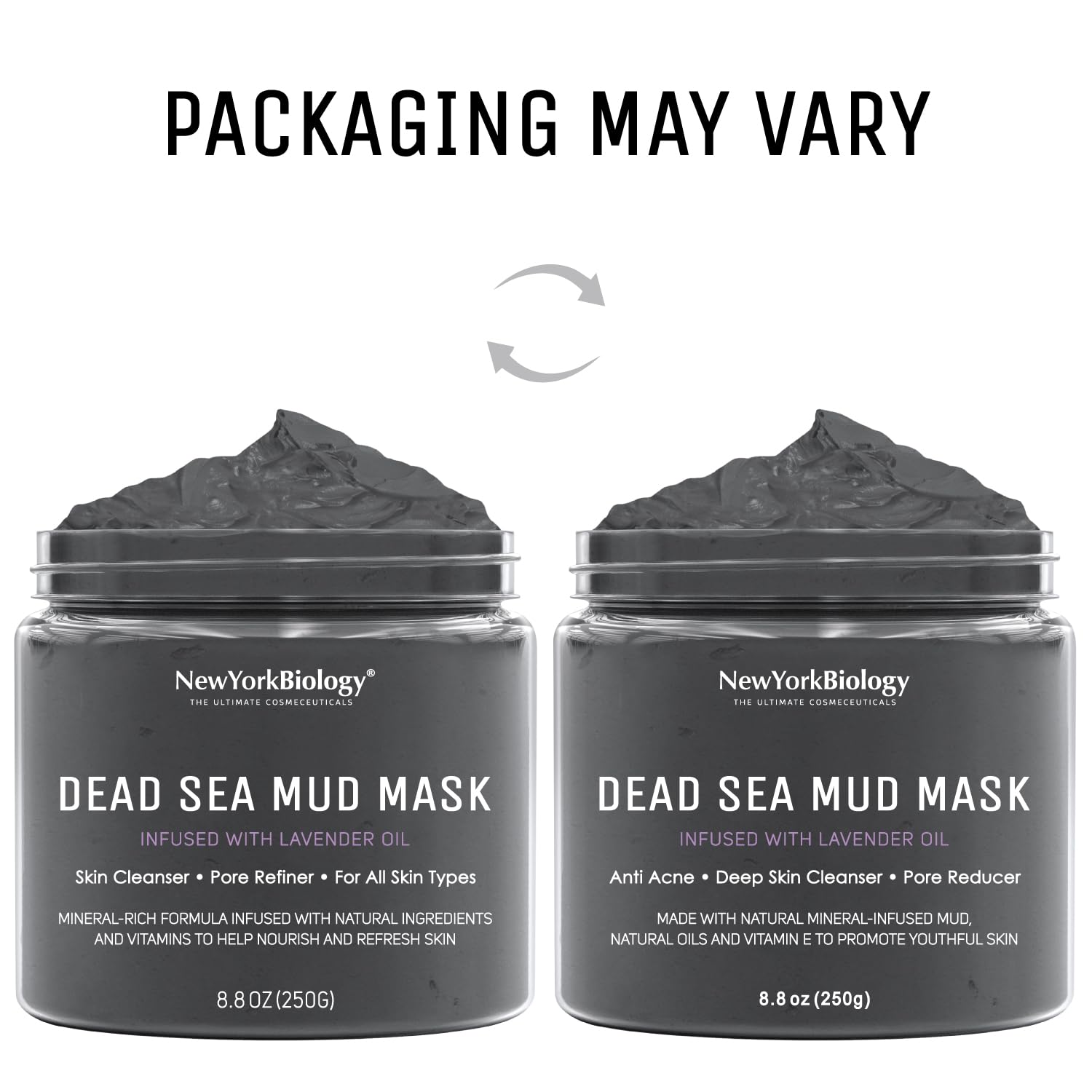 New York Biology Dead Sea Mud Mask for Face and Body | with Lavender | Spa Quality Pore Refiner for Oily Skin |