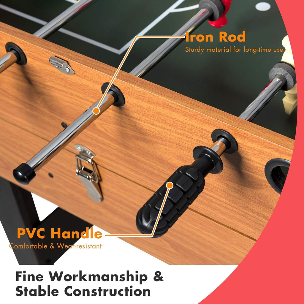 3 in 1 Multi Game Table, 49 Inch with Foosball Hockey & Billiards, Competition Sized Combo Game Table for Home, Game