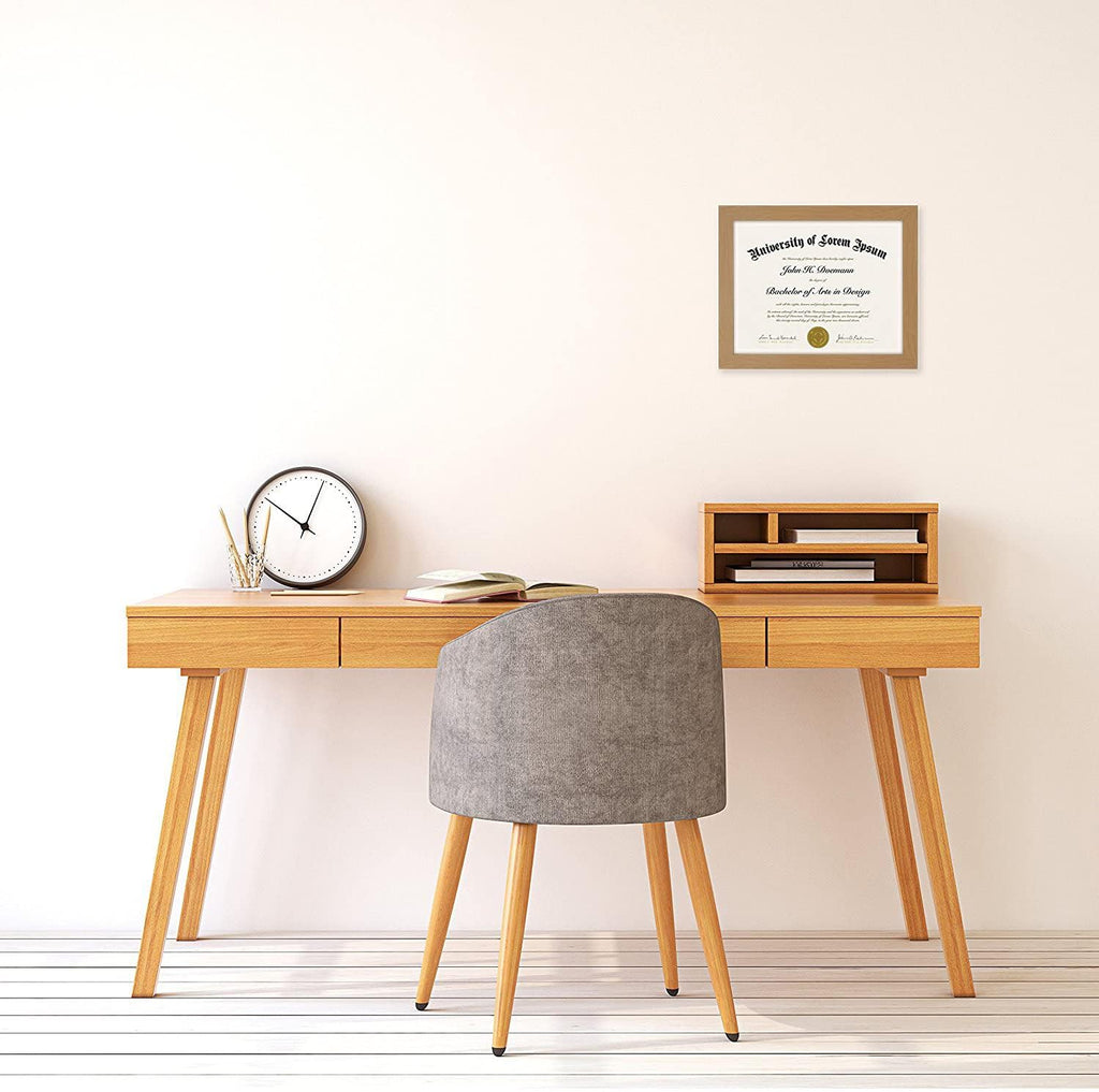 8.5x11 Diploma Frame with Shatter-Resistant Glass - Document Frames with Engineered Wood - Legacy Collection