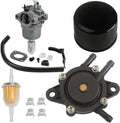 Carburetor Carb Kit Fuel Pump Fuel Filter with Oil Filter Replacement for John Deere 108 L105 102 115 105 X120 X145