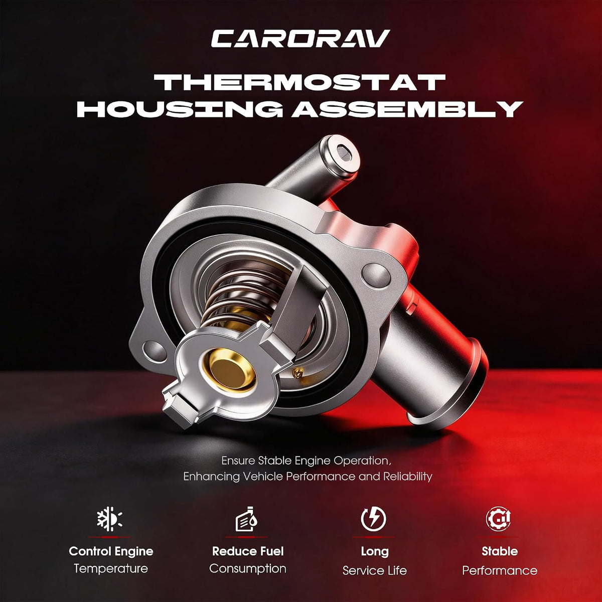 Upgrade Aluminium Engine Coolant Thermostat Housing Assembly