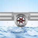 Antrader 304 Stainless Window Sight Glass Flow Indicator with Impeller,DN25