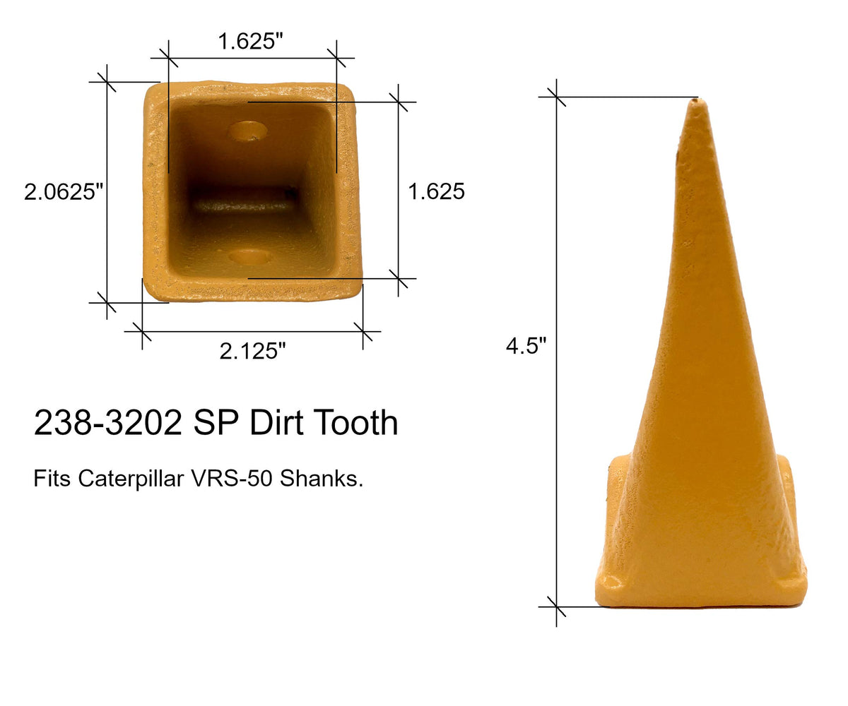 Mini Excavator Weld-on Bucket Adapters, Teeth and Pins Combo, 238-3204 3/4", 238-3202 SP, 238-3200, fits CAT VRS-50 (7)