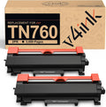 TN760 Compatible for Brother TN 760 Toner Cartridge 2Pack High Yield | Black Replacement for TN730 TN-730 TN770