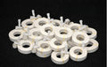 Pre-Cut Strapping White w/Buckle 1/2" x17' - 50/Pack