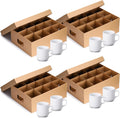 4 Pack Mug Moving Boxes with Divider Kits