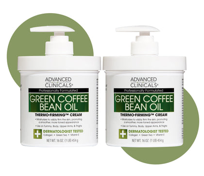 Green Coffee Bean Thermo - Firming Body Lotion | Caffeine Infused Collagen Cream Moisturizer & Body Cream For Women