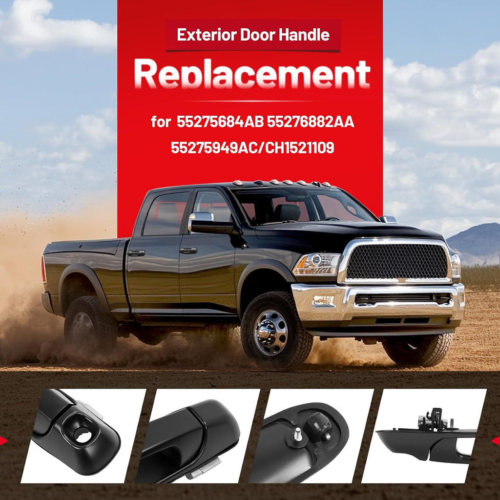 Door Handle Compatible with 2002-2011 Ram 1500