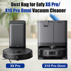 Chuancheng 10 Pack Dust Bags Replacement for Eufy Clean X8 Pro/X10 Pro Omni Robot Vacuum Self-Empty Station Accessories Part