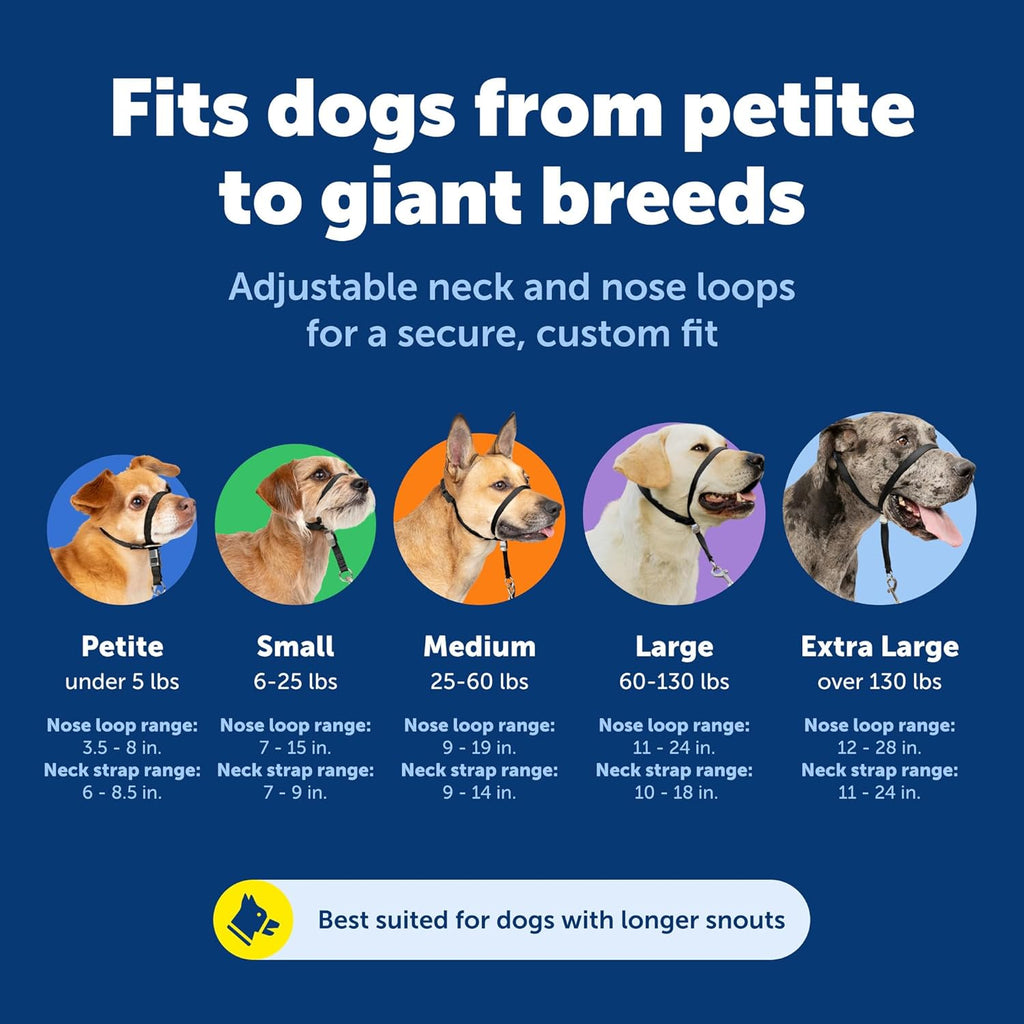 Gentle Leader No-Pull Dog Headcollar - The Ultimate Solution to Pulling - Redirects Your Dog's Pulling for Easier