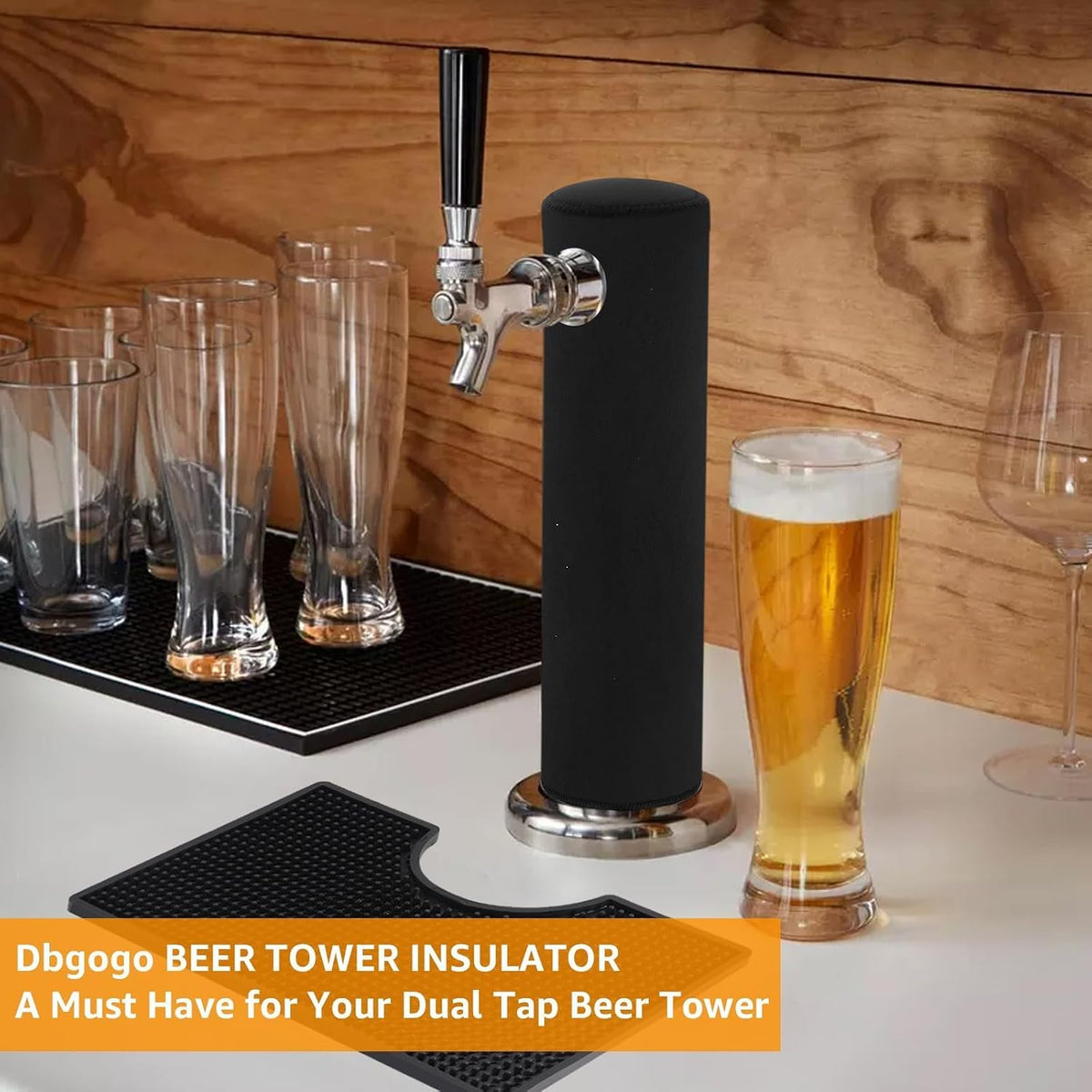 Keg Tower Insulator, Beer Tower Cooler Cover for 3" Single Tap