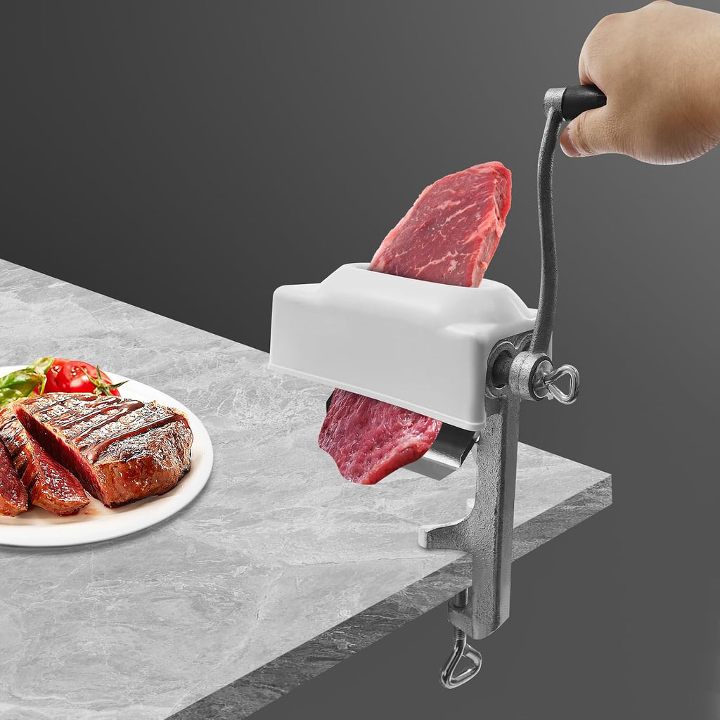 Commercial Meat Tenderizer Cuber, Heavy Duty Manual Meat Tenderizer Manual Hand Crank Design, Improves Marinade