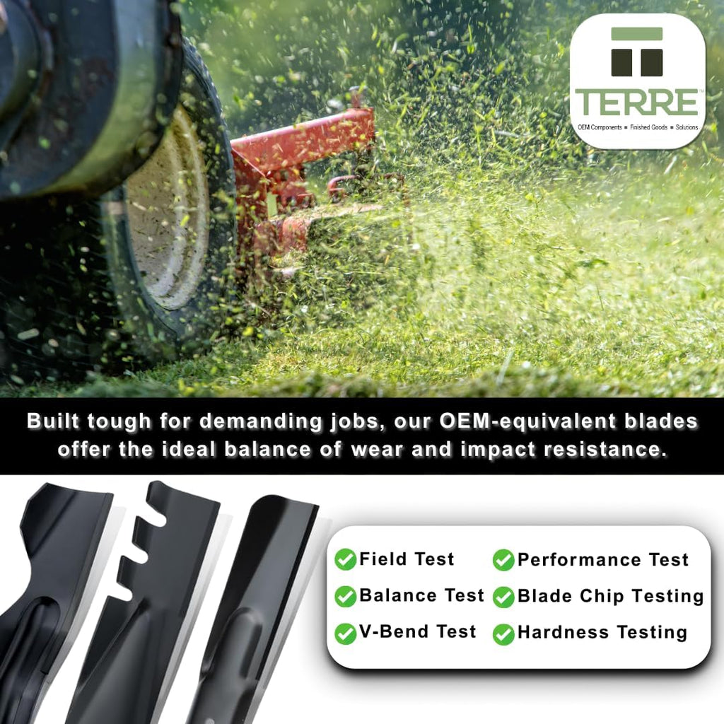 Terre 3-Pack 54 in High Lift Blades for Husqvarna & Craftsman