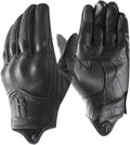 Retro Motorcycle Gloves for Men Touchscreen Leather Riding Driving Motorbike Gloves CM006US
