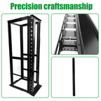 42U Vertical Cable Manager, Metal,20 Slots, Integrated Design