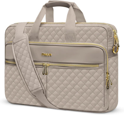 15-16 inch Laptop Bag, Laptop Briefcase Messenger Compatible with MacBook Pro 16/Air 15, HP, Dell, Lenovo, Square