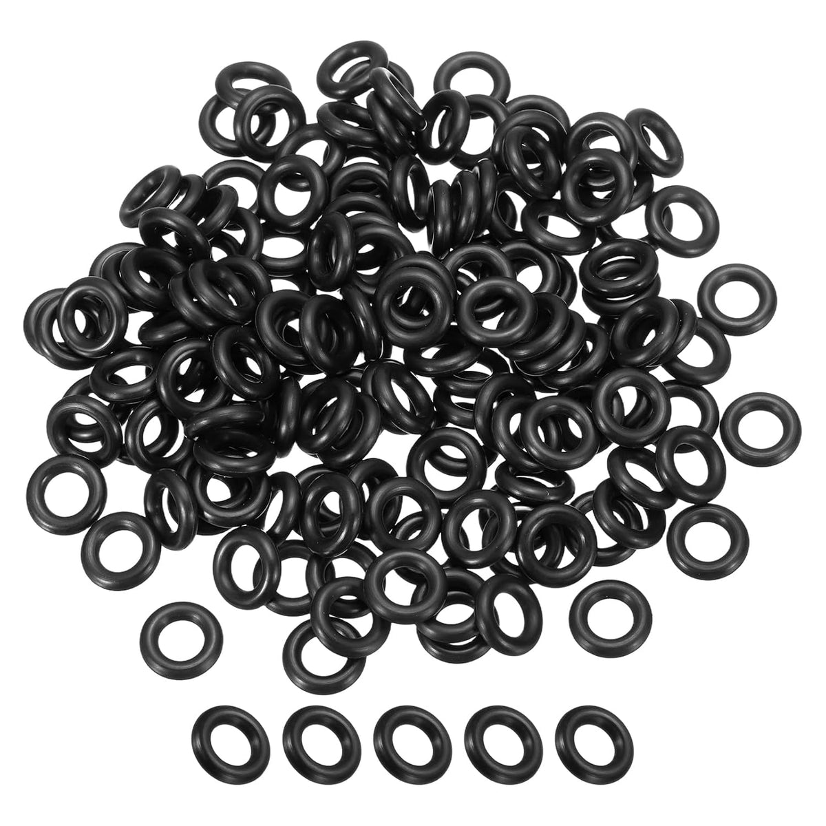 uxcell 80Pcs AS-108 Nitrile Rubber O-Rings 1/4" ID 7/16" OD 3/16" W