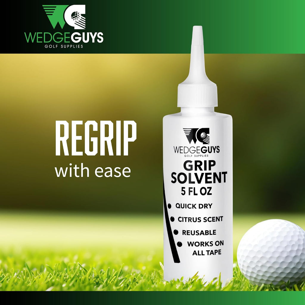 Professional Golf Grip Tape Solvent for Regripping Golf Clubs | Golf Grip Solvent Solution for Easy Regripping and