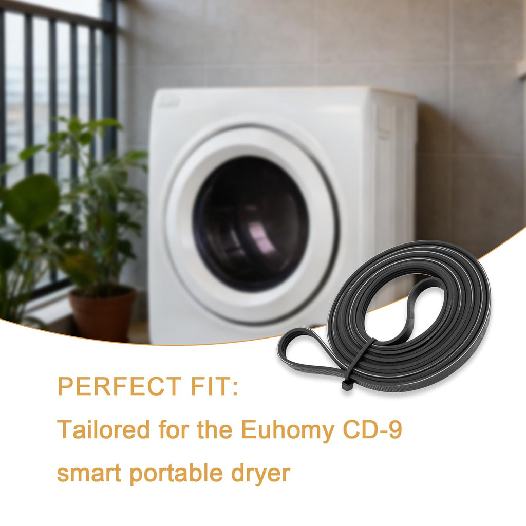 Tumble Dryer Belt Compatible with Euhomy CD-8 CD-9 Magic Chef MCSDRY35W