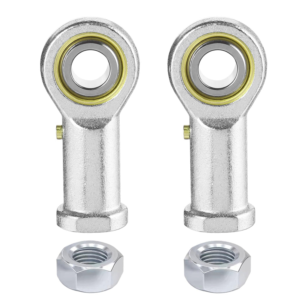 ZOWZEA 2Pcs PHSB6 Rod End Bearing 3/8 Inch Bore Pre-Lubricated 3/8-24 Female Thread Right Hand Heim Joint with Jam Nuts