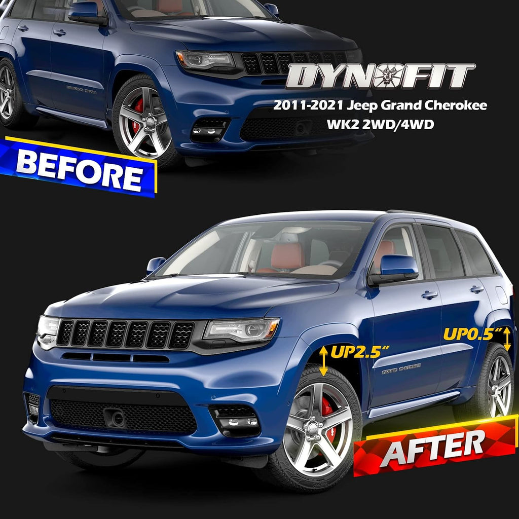 Dynofit Jeep Lift Kit 2.5" Front & 0.5" Rear for Grand Cherokee WK2