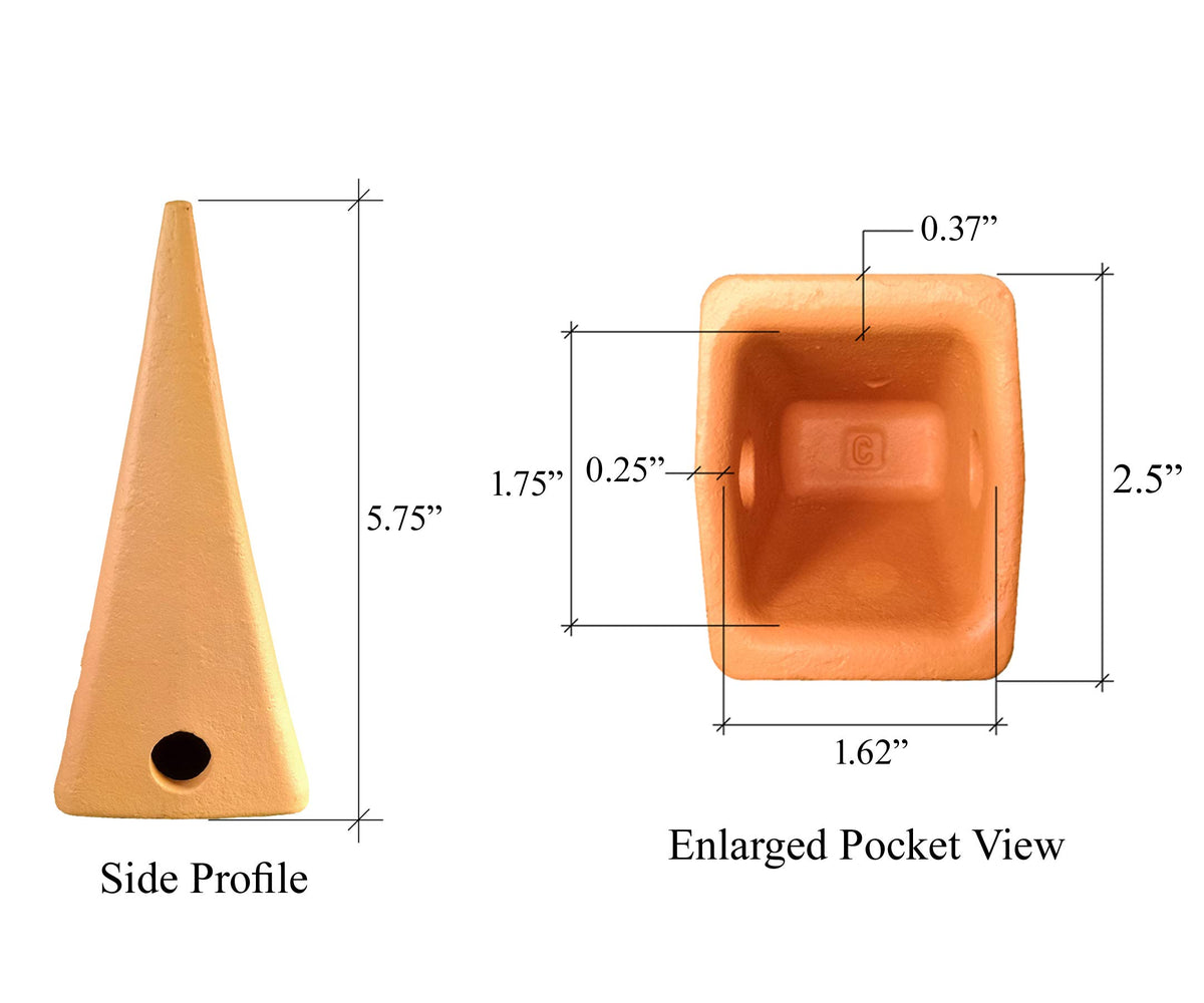 Cat J200 Style Backhoe Bucket Dirt Tooth - 1U-3202 (5)