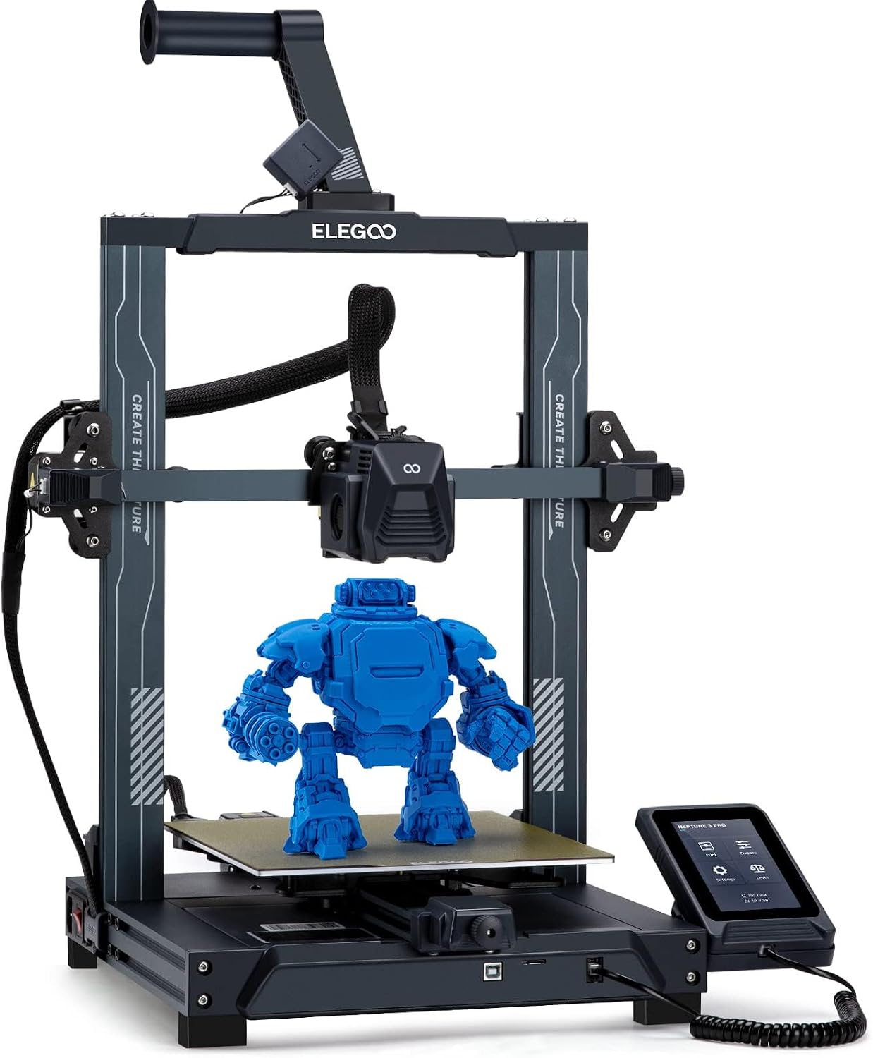 Neptune 3 Pro 3D Printer, Quick Assembly with Auto Leveling | Direct Drive Extruder, PEI Flexible Platform and