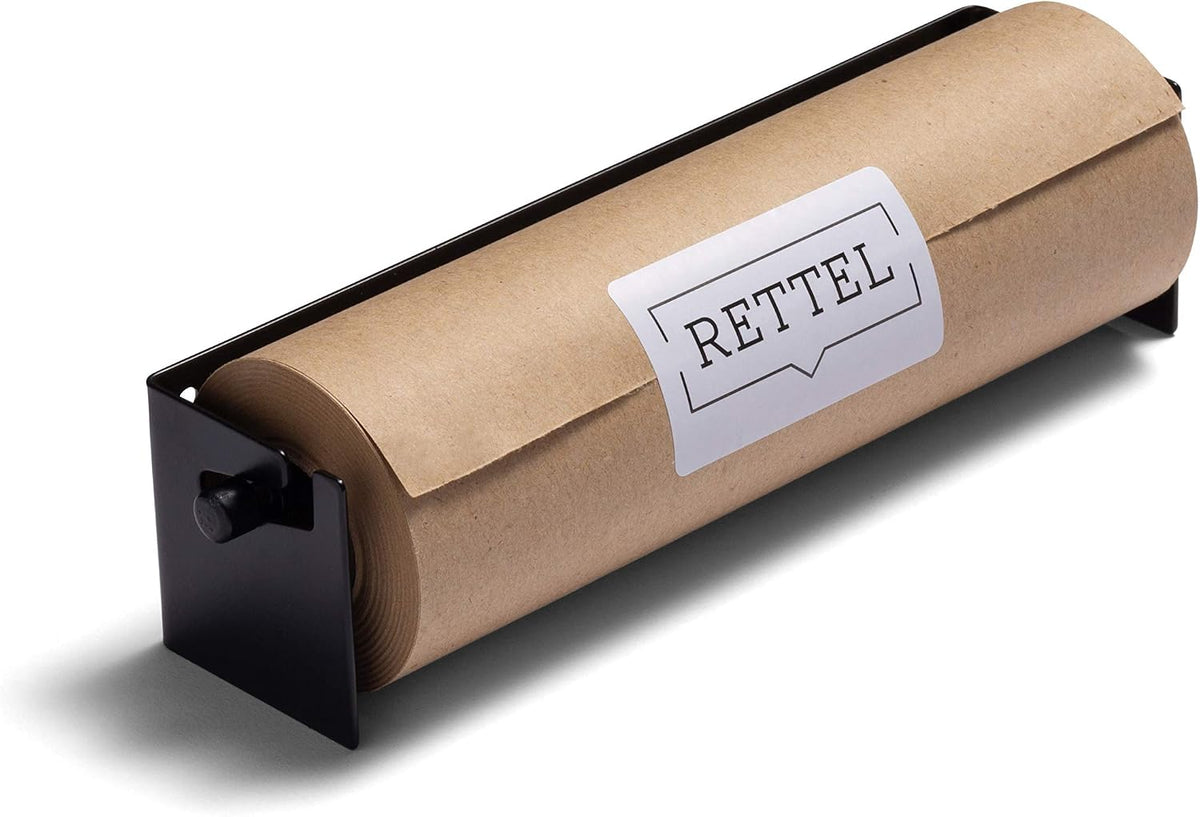 Roller Kraft Paper Roll Display, Wall Decor, Art Wall Mount, Kitchen Decor, Farmhouse Decor - (1) Kraft Paper Roll