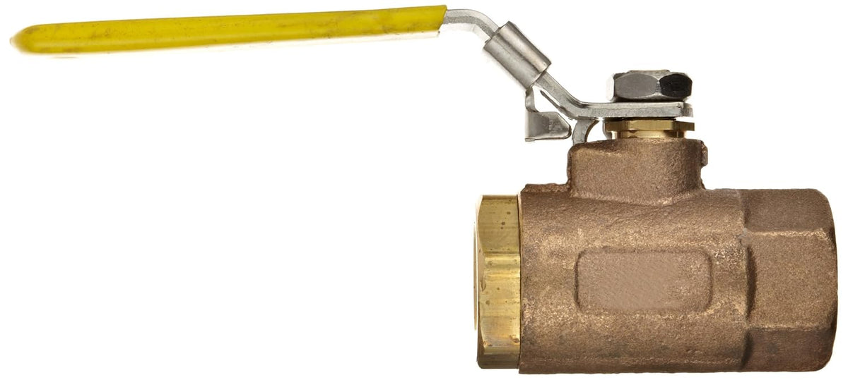 Dixon BBLV75 Brass Ball Valve, Locking Handle, 3/4" NPT Female