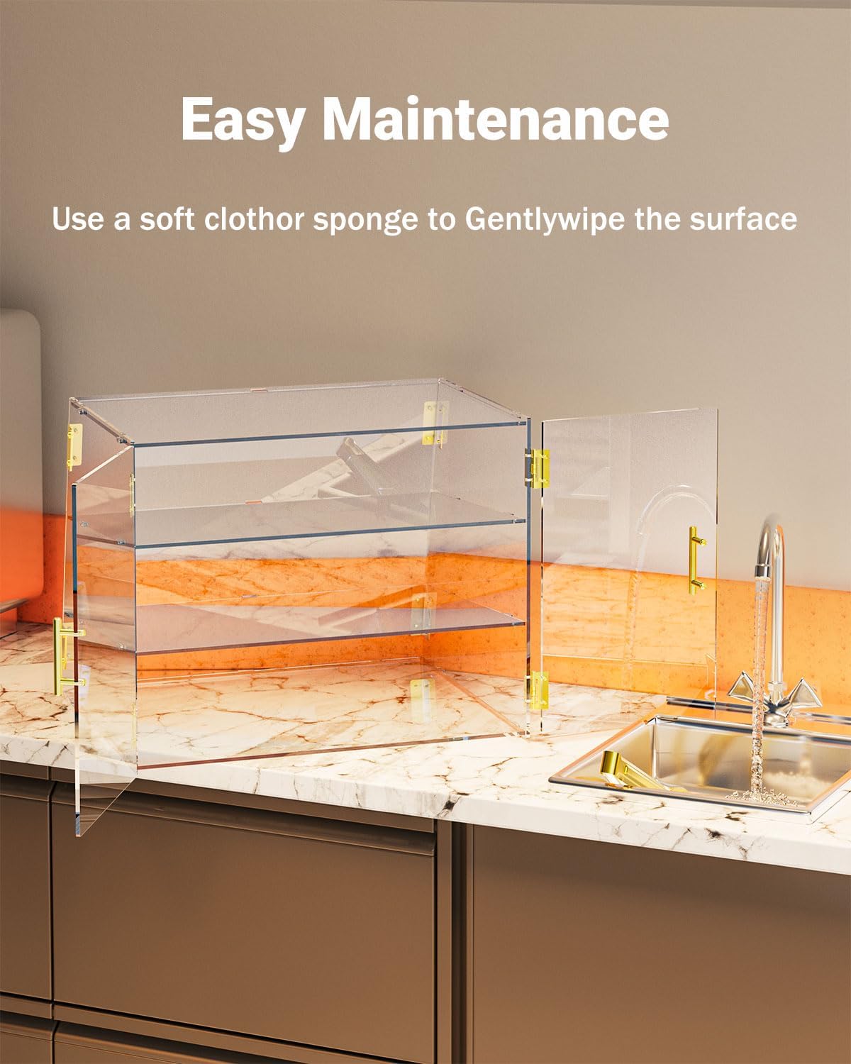 3-Tier Slanted Commercial Bakery Display Case