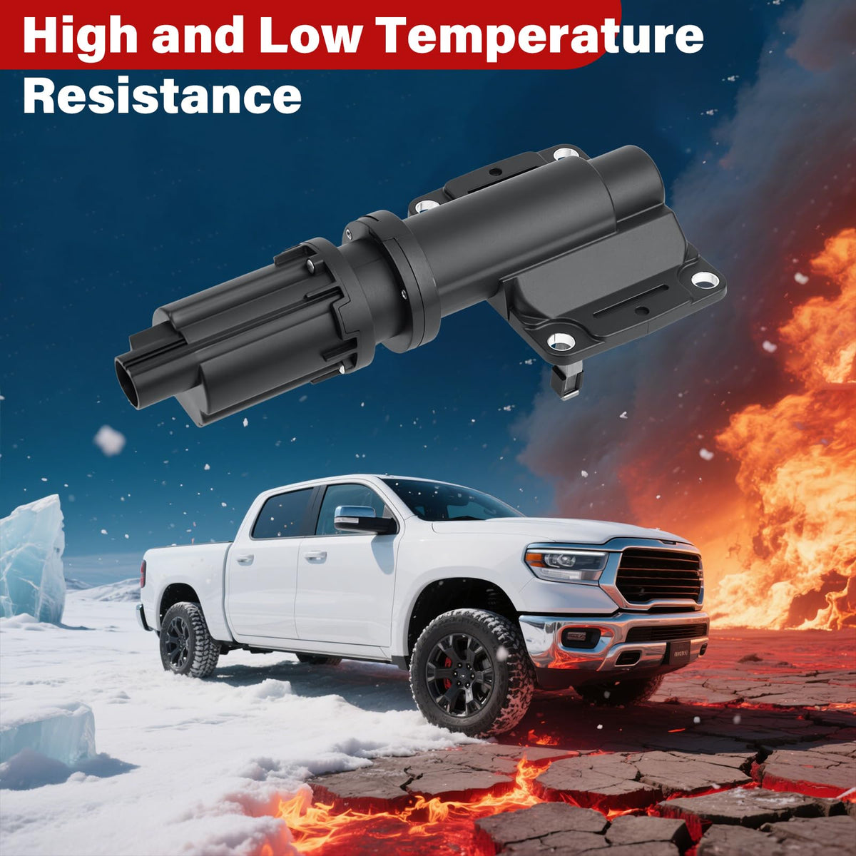 LINKCRO 600-399 4WD Front Differential Lock Actuator Fit for Dodge Ram