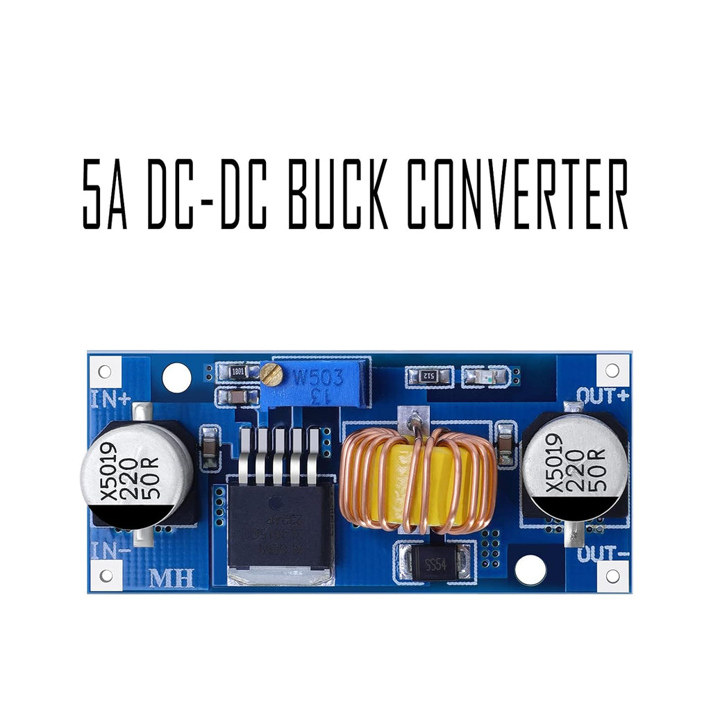 D-Planet [4-Pack] 5A DC-DC Adjustable Buck Converter 4~38v to 1.25-36v Step Down Power Supply High Efficiency Voltage Regulator Module