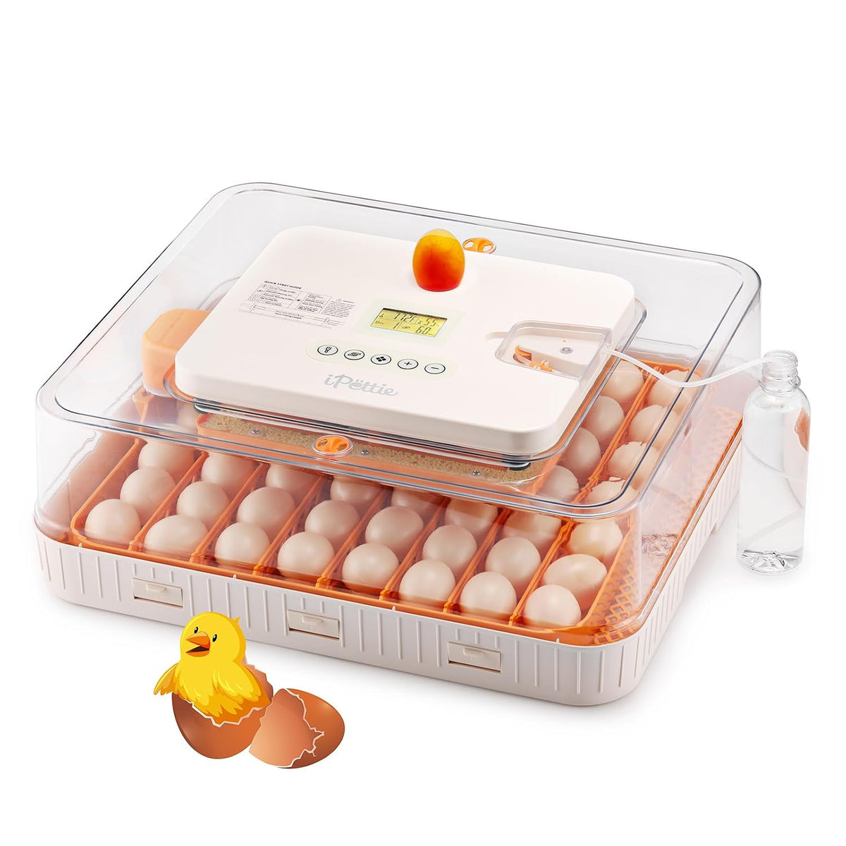 Nestasy ProHatch56 Egg Incubator with Automatic Egg Turning and Humidity Temperature Control, 56 Eggs Capacity for