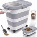 Collapsible Rice Bin 10-40 lb, Dog Food Storage Container