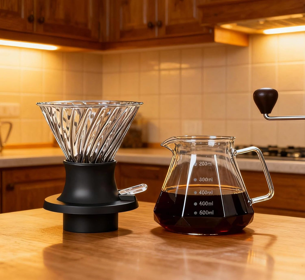 Clever Coffee Dripper, All-in-One Coffee Maker Glass Immersion Brewer | One-Switch Control, French Press & Pour Over