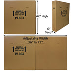 Moving Boxes for TV, LCD/LED, (2 Pack)