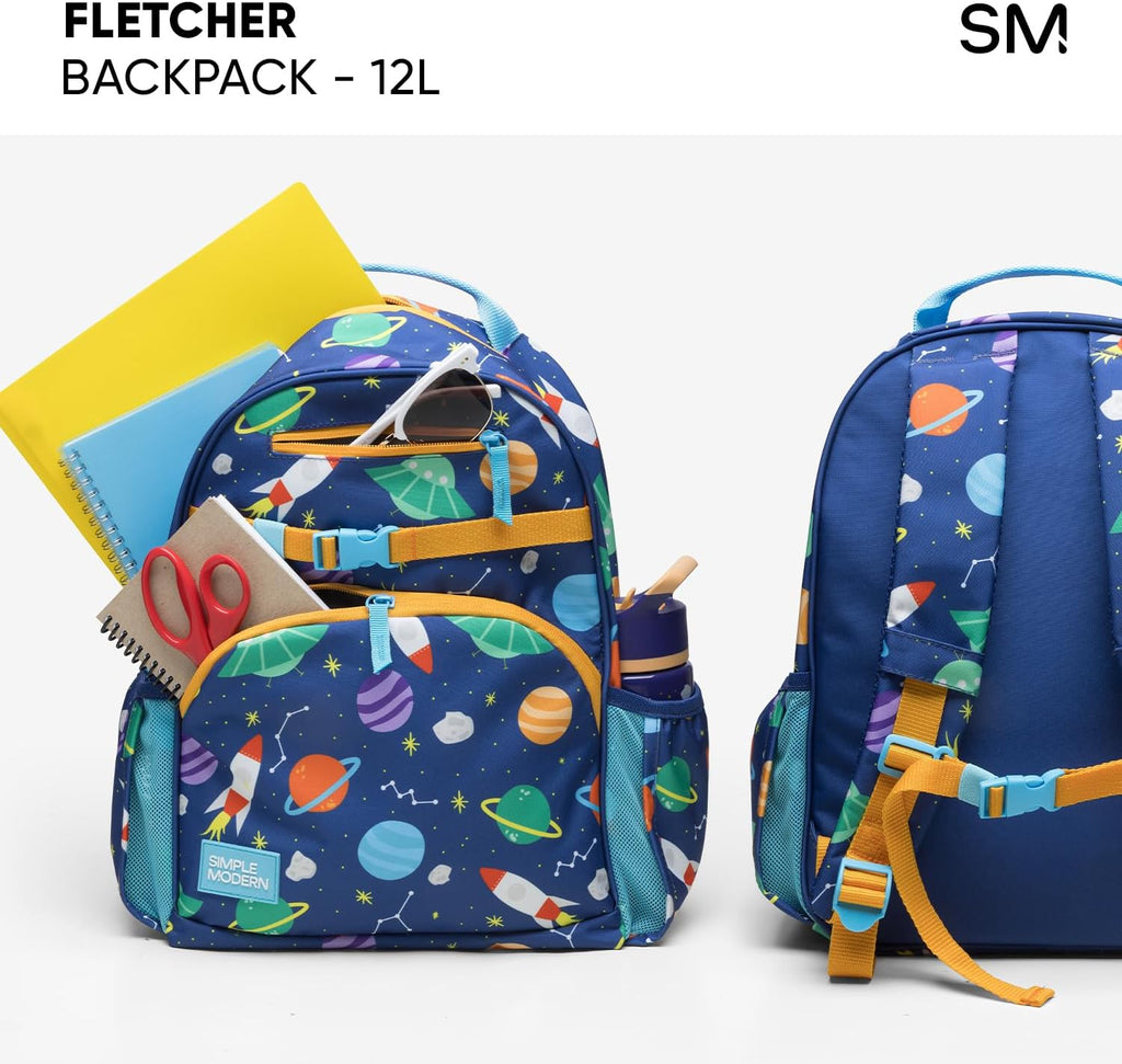 Simple Modern Disney Pixar Kids Backpack for School, Girls, Boys | 12L | Fletcher Pixar Bookbag, School Backpack for