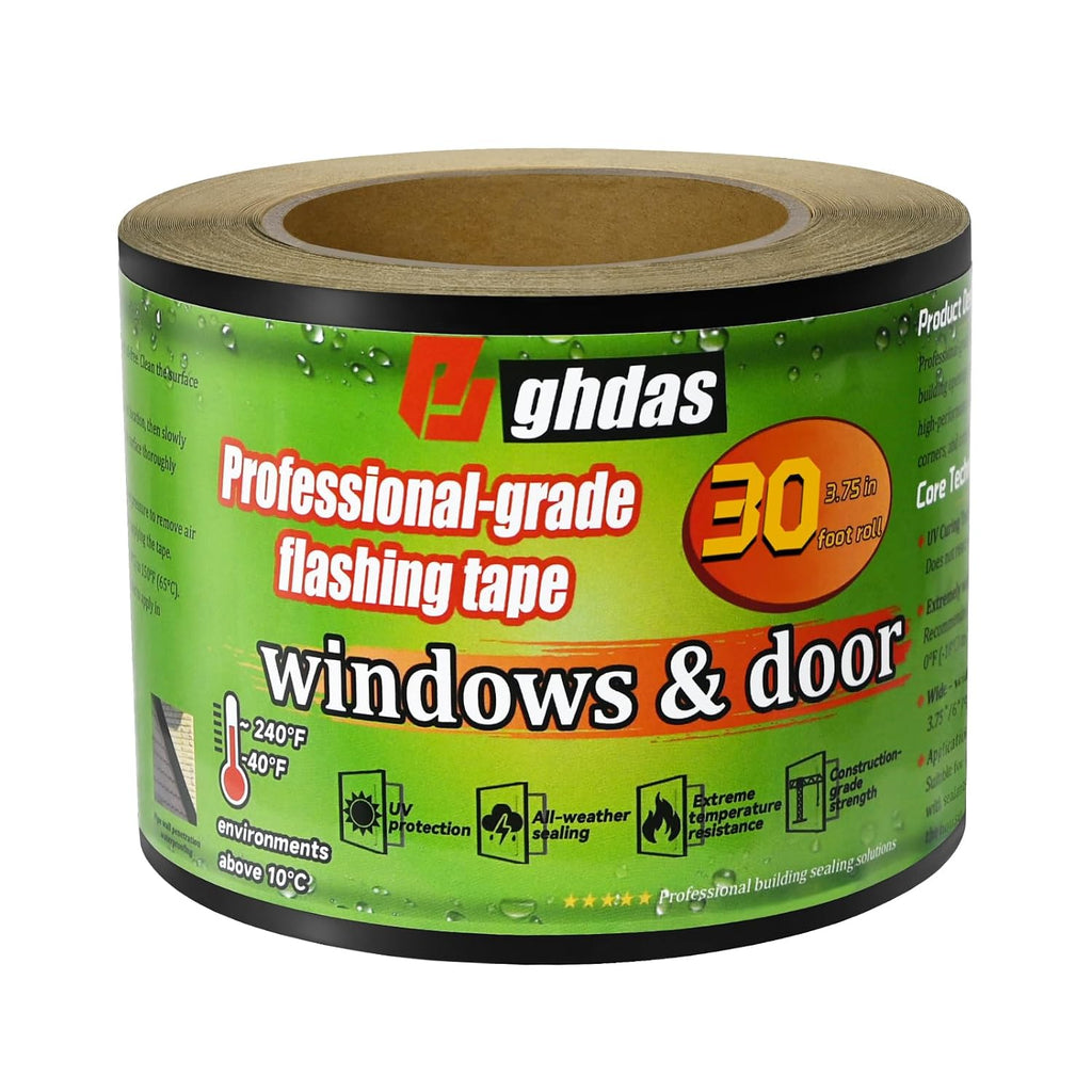 2 Pack Flashing Tape for Windows & Doors, 3.75" x 30'