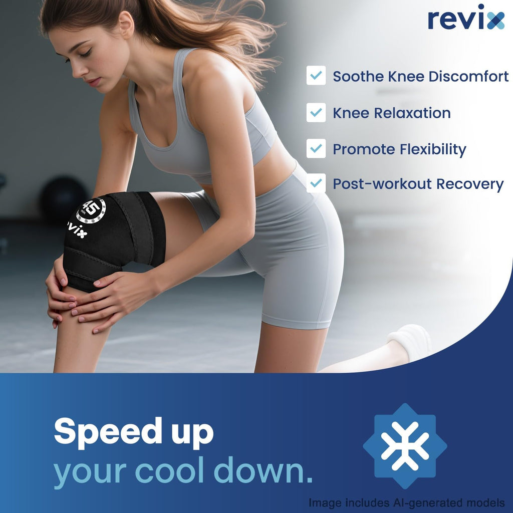 Knee Ice Pack Wrap for Meniscus Tear, ACL, 45-Min Cold Therapy