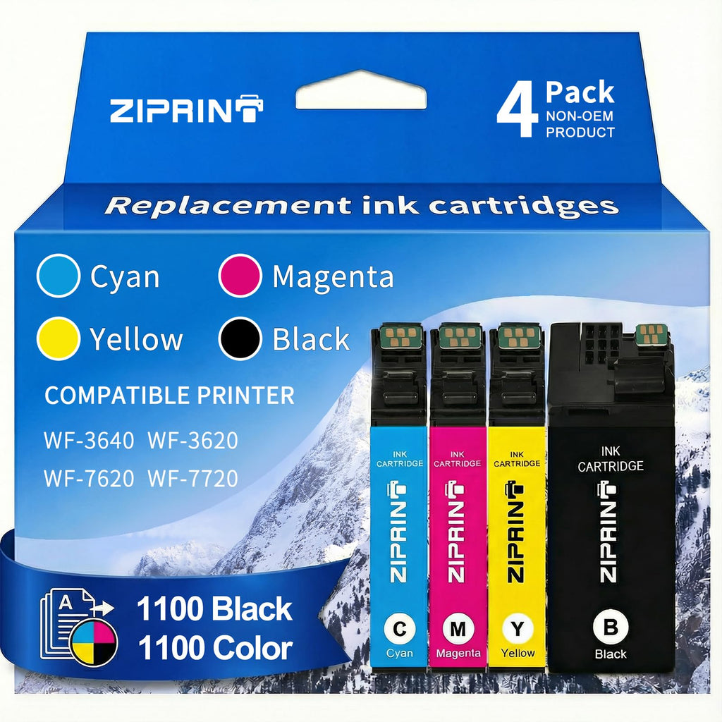 Remanufactured Ink Cartridge Replacement for Epson 252XL Ink 4 Pack