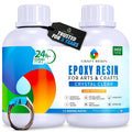 Crystal Clear Epoxy Resin Kit - Food Safe, UV Resistant - 34 Oz | Low Viscosity, Self Leveling Casting Resin Epoxy