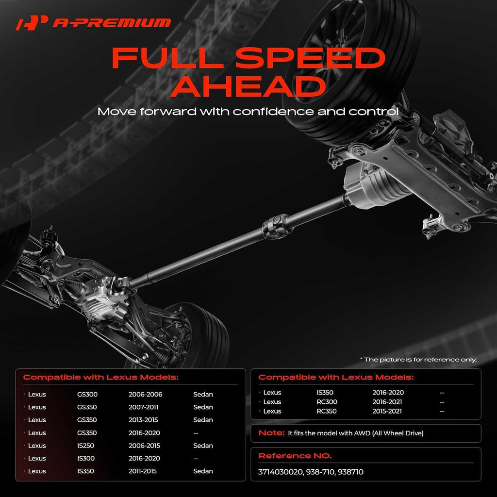 A-Premium Front Drive Shaft Driveshaft Assembly Compatible with Lexus