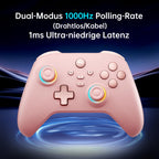 G3V2 Bluetooth Controller for Pc/Switch/Ios/Android, Hall Effect Joysticks, RGB Lighting Gaming Controller,2