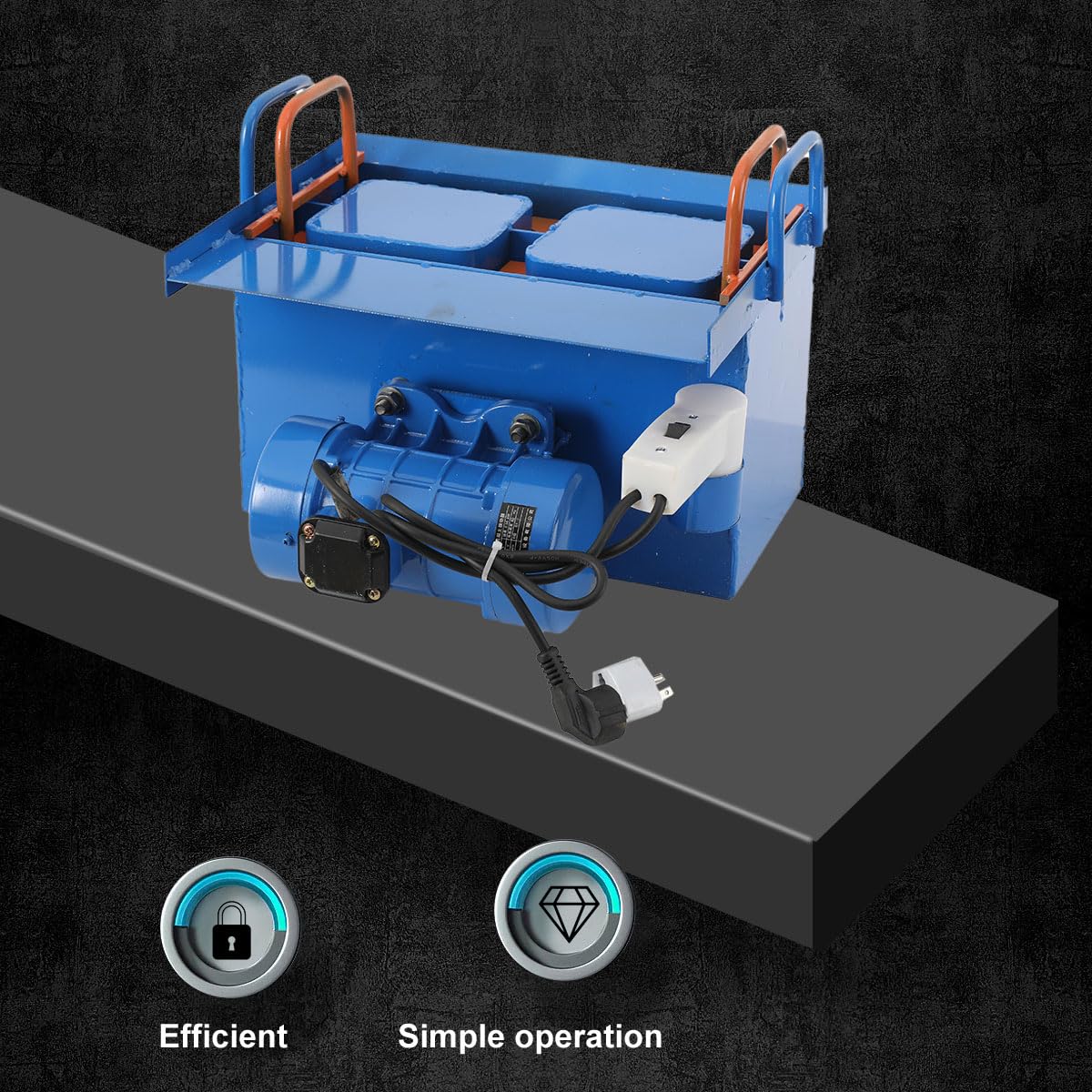 Concrete Block Machine, 110V 550W Hollow Soil Block Forming Machine Making