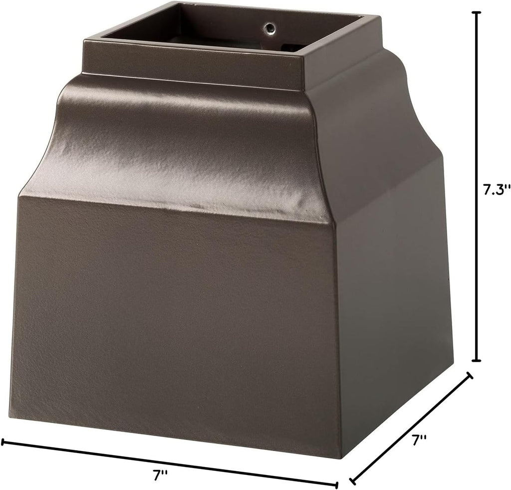 Cascade Bronze Mailbox Post Base Cuff